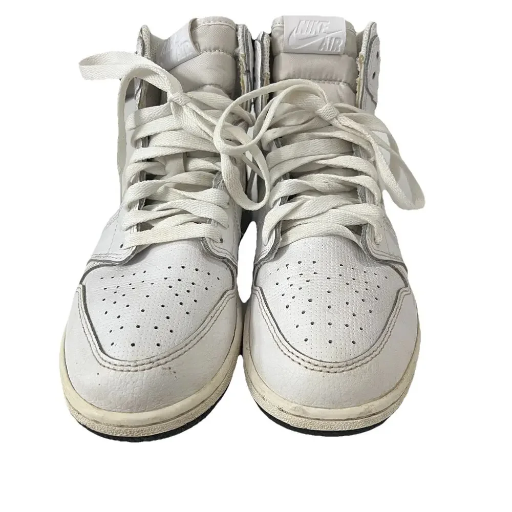Nike Air Jordan 1 Perforated High 575441 100 Size 6.5Y White